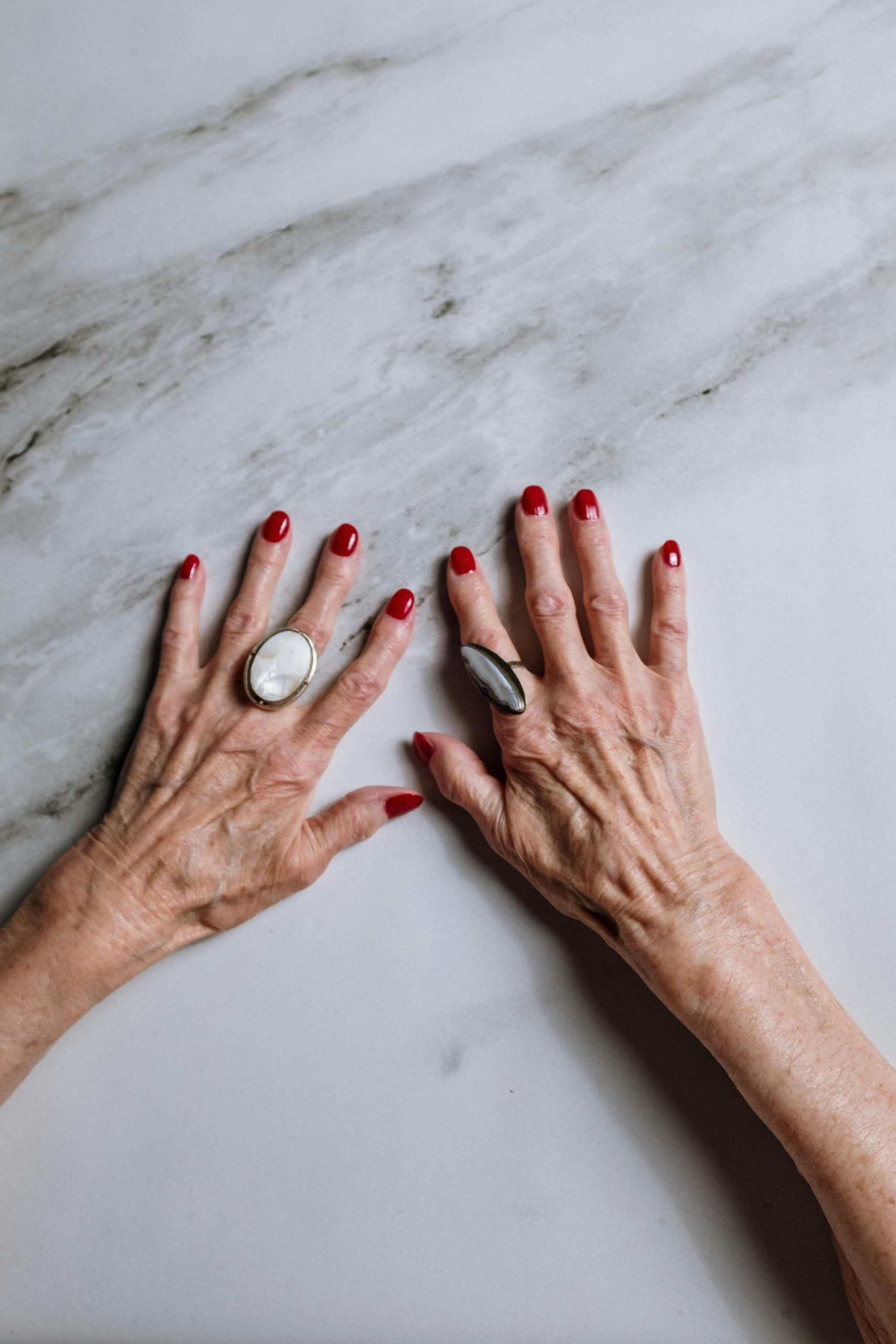 Effet ongle marbre élégant et minéral