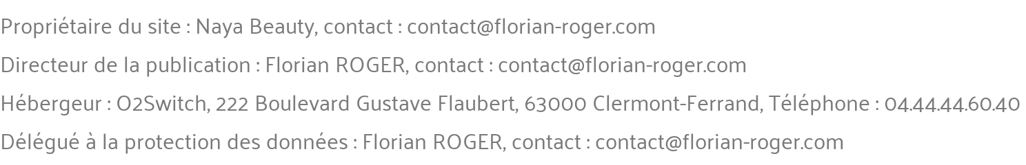 Coordonnées du propriétaire du site, du directeur de la publication, de l’hébergeur et du délégué à la protection des données